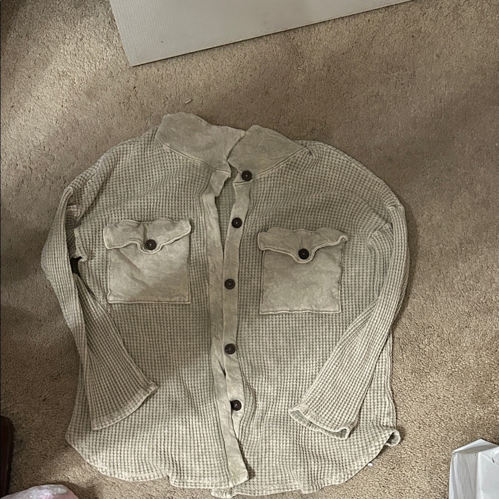 BUCKETLIST Beige Checkered Jacket